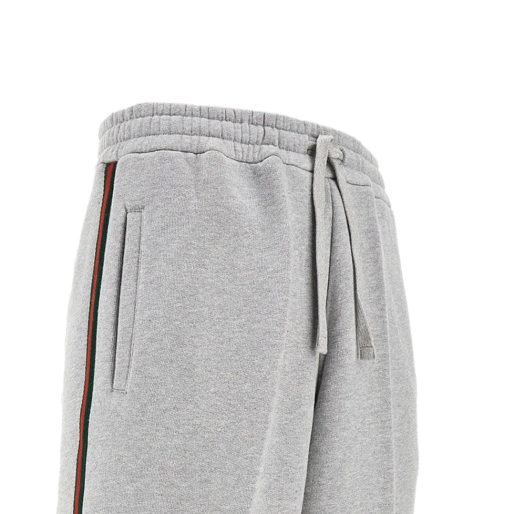sweatpants_with_web_ribbo_1.webp Hot Sweatpants with Web ribbon trims Pants And Shorts