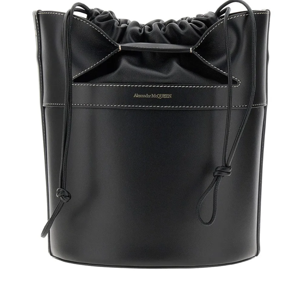 the_bucket_bow_leather_ba_0.webp Best The Bucket Bow' leather bag Shoulder Bags