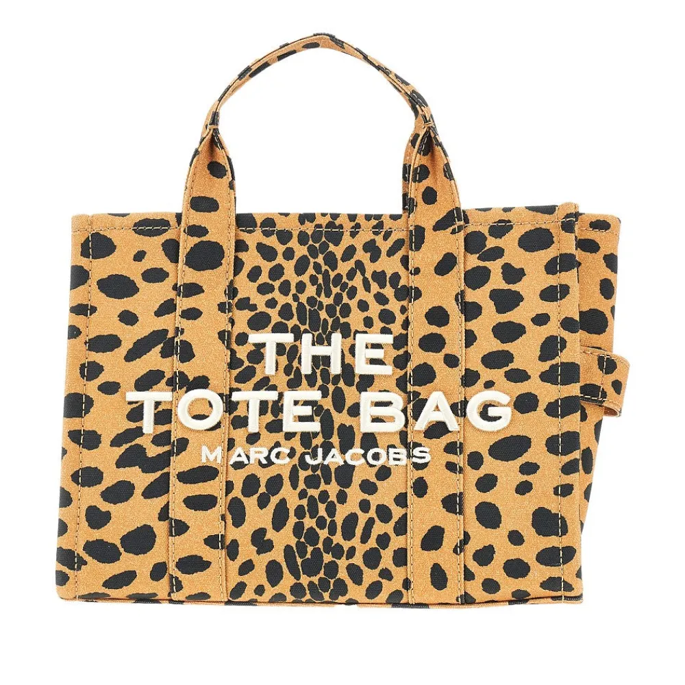 the_cheetah_canvas_medium_0.webp Online The Cheetah Canvas Medium Tote' bag Shopping Bags