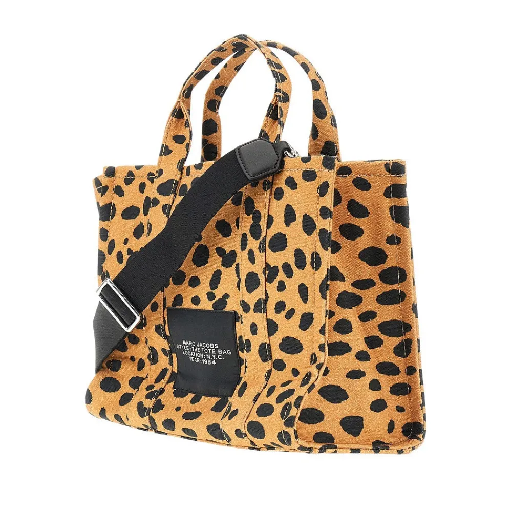 the_cheetah_canvas_medium_1.webp Online The Cheetah Canvas Medium Tote' bag Shopping Bags