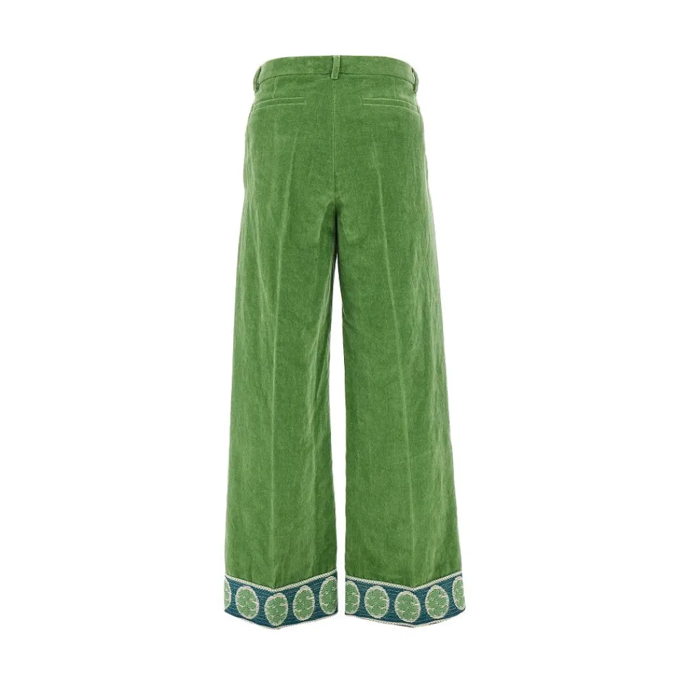 velvet_pants_with_jacquar_2.webp Hot Velvet pants with jacquard trims Pants And Shorts