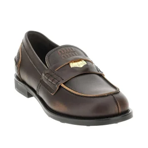 Hot Vintage effect leather Penny Loafers Loafers