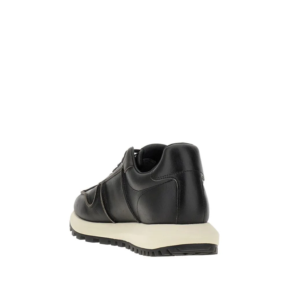 vintageeffect_leather_sne_2.webp Outlet Vintage-effect leather sneakers Sneakers