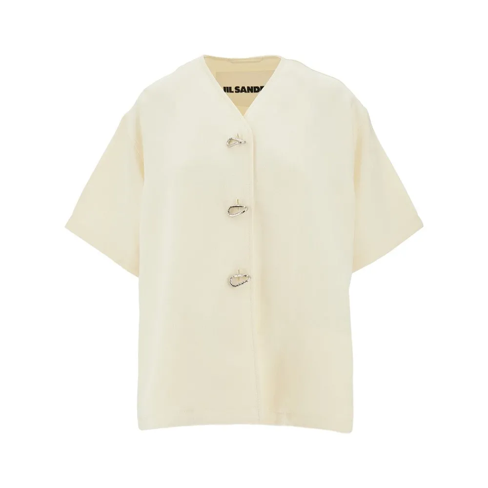viscose_and_silk_shortsle_0.webp Fashion Viscose and silk short-sleeved jacket Jackets