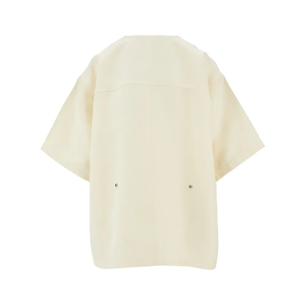 viscose_and_silk_shortsle_2.webp Fashion Viscose and silk short-sleeved jacket Jackets