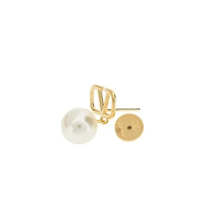 Sale VLogo Signature' earrings with pearls Jewelry And Watches