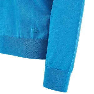 Online VLogo Signature embroidery turtleneck sweater Knitwear