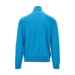 Online VLogo Signature embroidery turtleneck sweater Knitwear