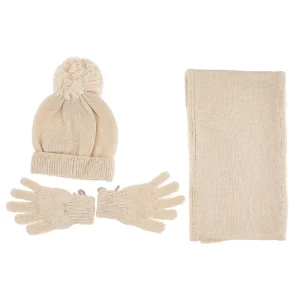 Discount Winted three-piece set with floral embroidery Kids Accessories