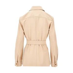 Discount Wool saharienne jacket with belt Jackets