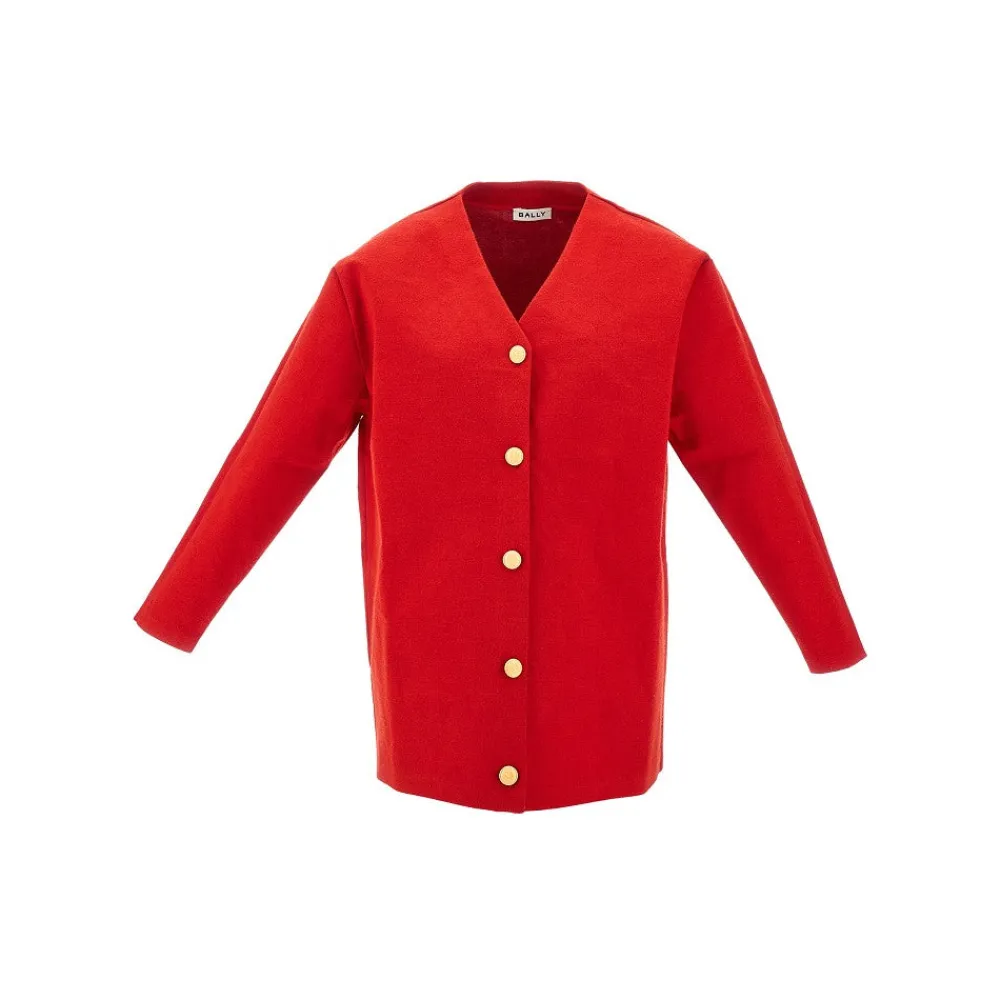 woolblend_stiff_cardigan_0.webp Outlet Wool-blend stiff cardigan Knitwear