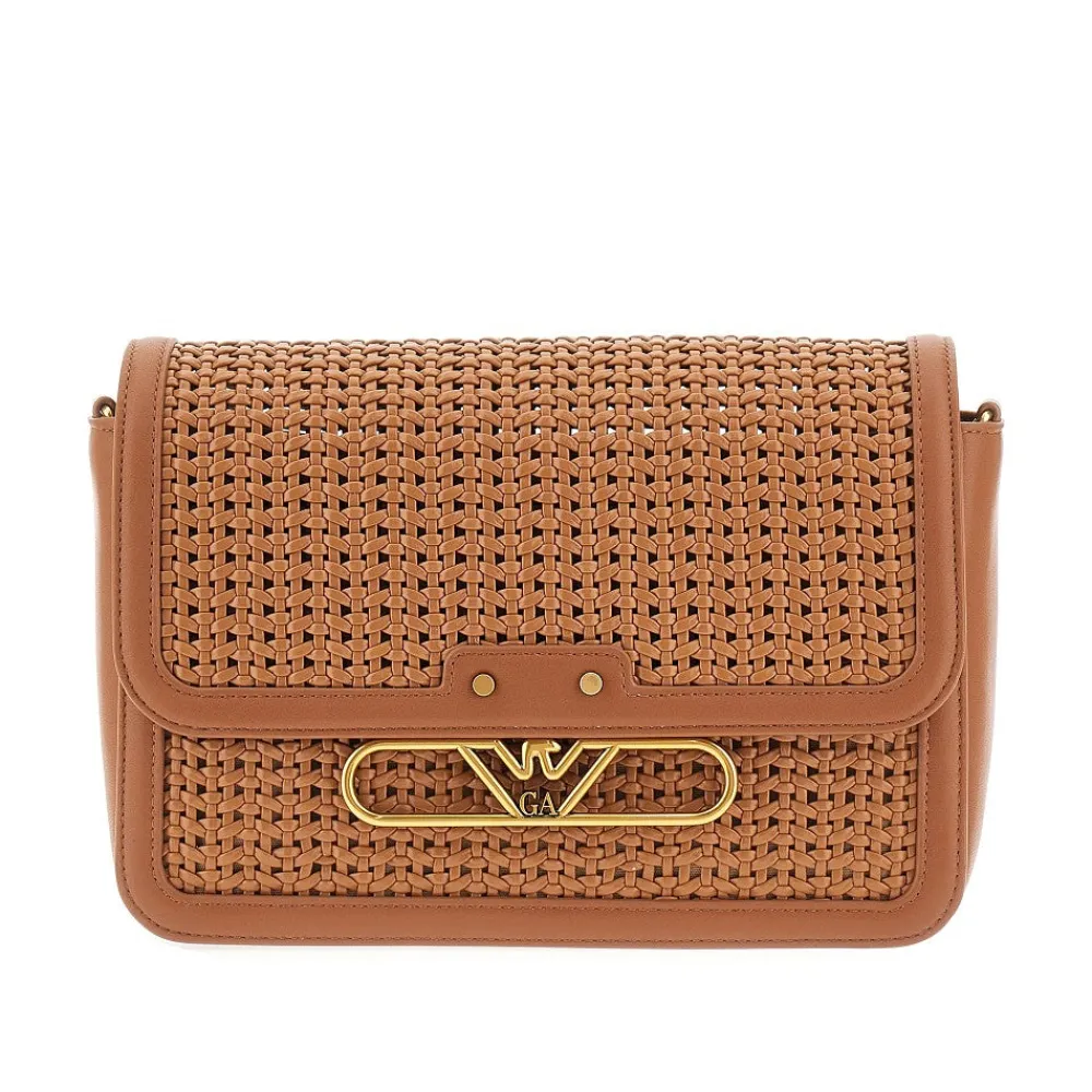 woven_leather_bag_with_ch_0.webp Clearance Woven leather bag with chain Shoulder Bags