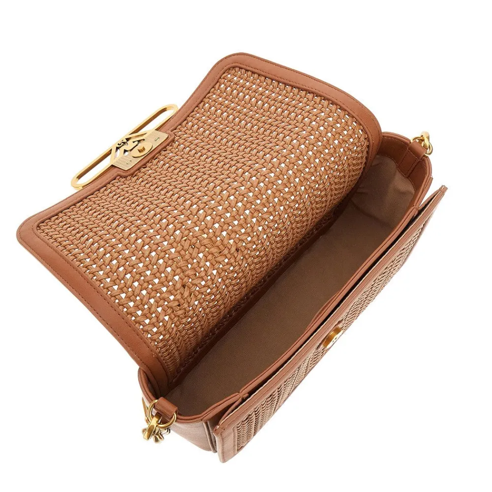 woven_leather_bag_with_ch_2.webp Clearance Woven leather bag with chain Shoulder Bags